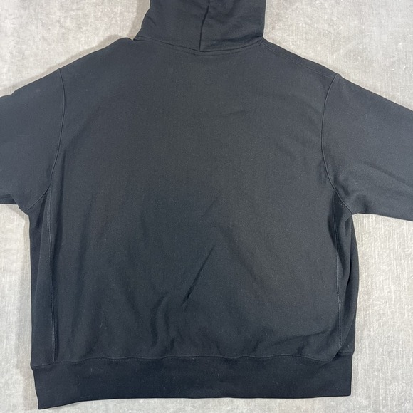 Army Champion Reverse Weave Men's 2XL Black Gold Heavy Hoodie Sweatshirt - Picture 5 of 5